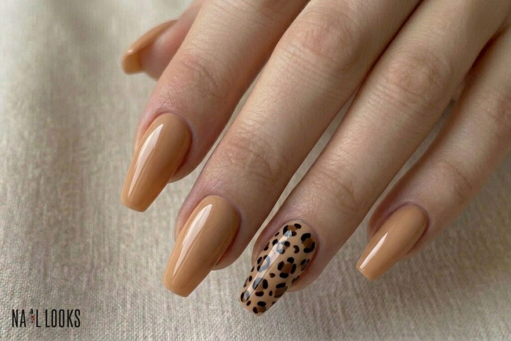 Animal Print Accent Nail