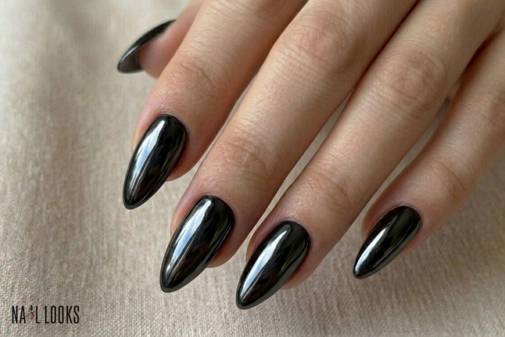 Black Chrome Nails