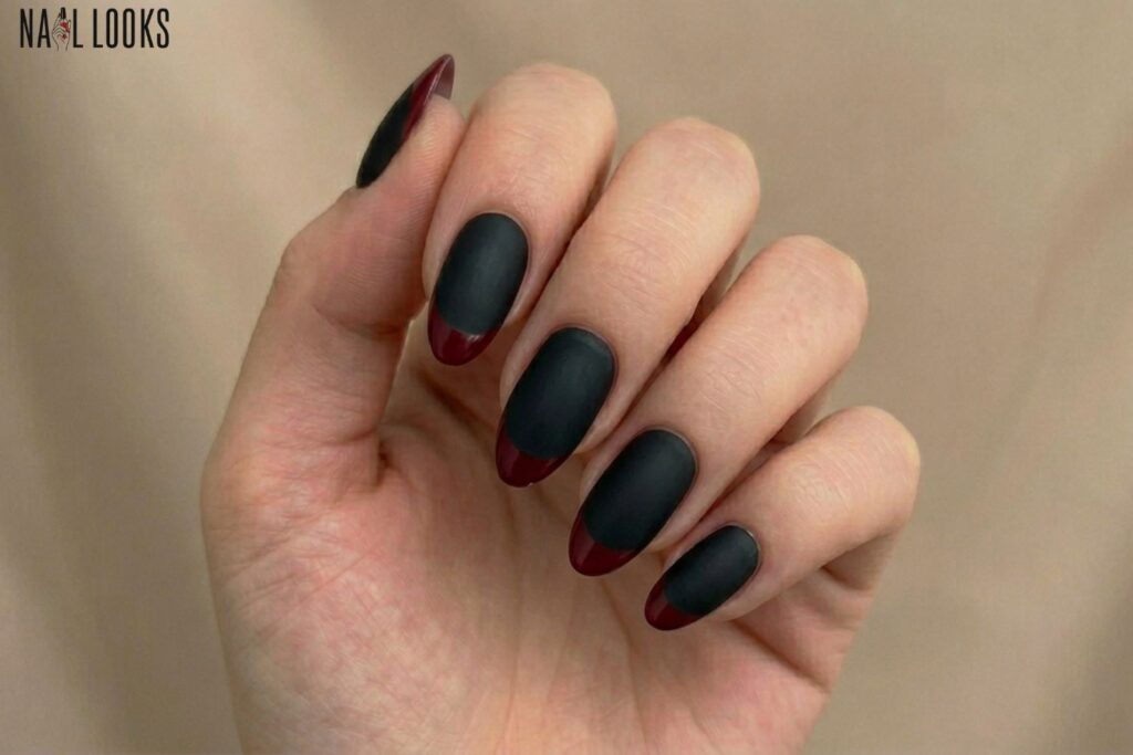 Blood Red Tips with Black Base