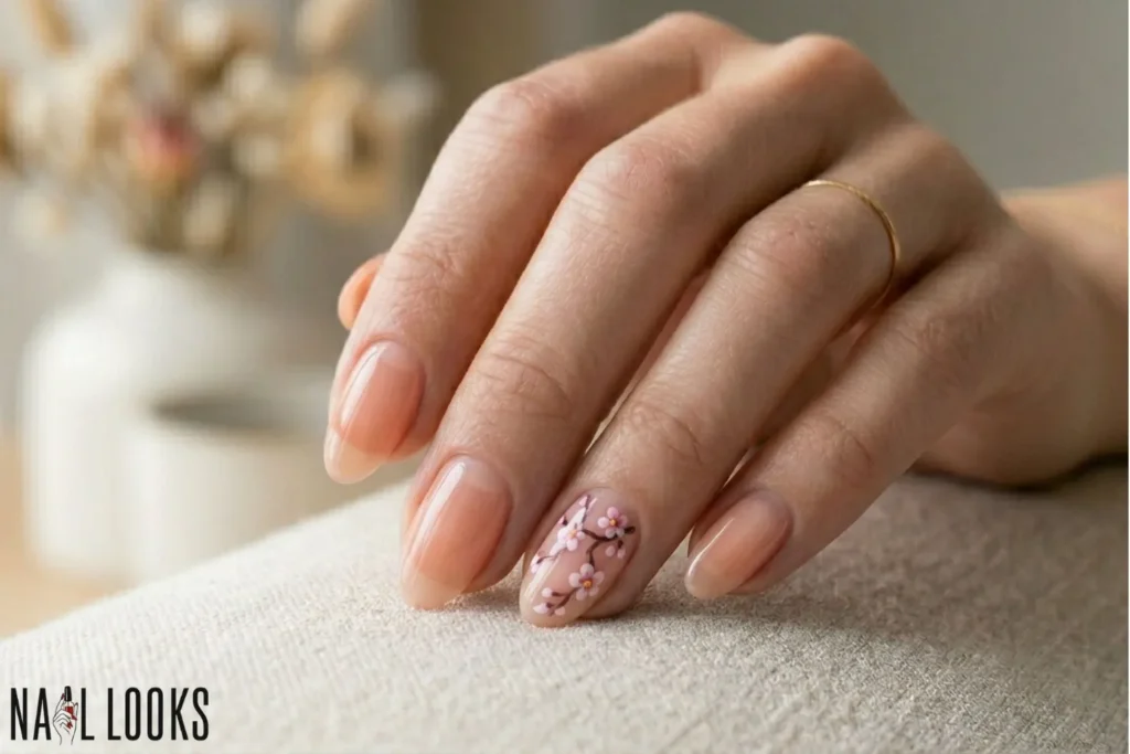 Cherry Blossom Nail Art
