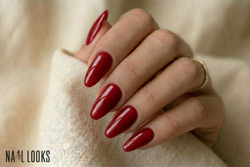 Classic Red Wedding Nails