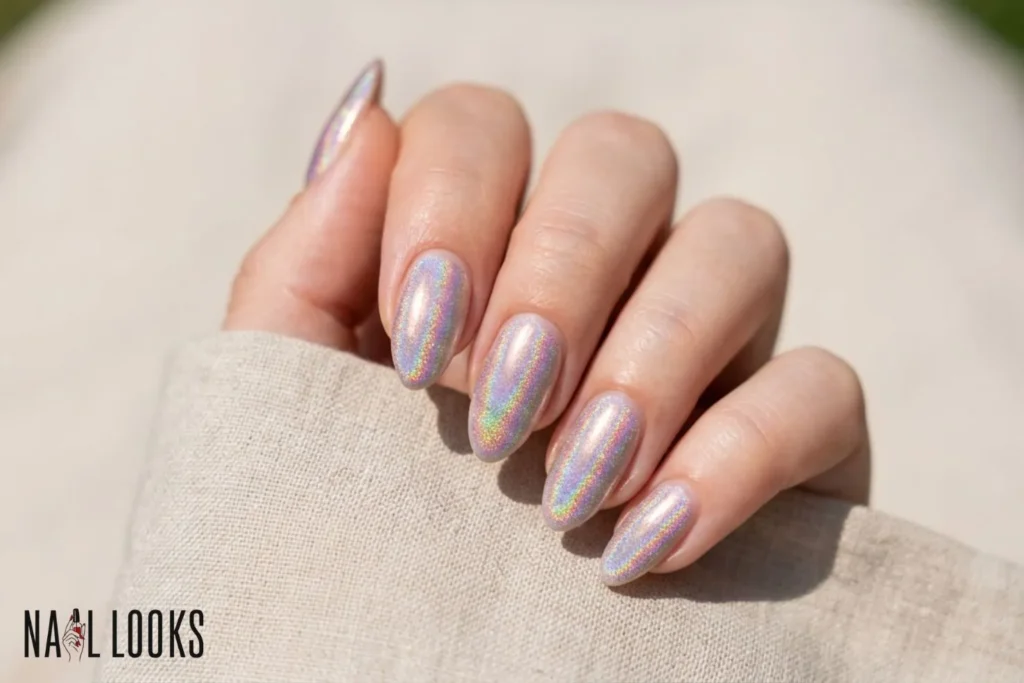 Holographic Birthday Nails