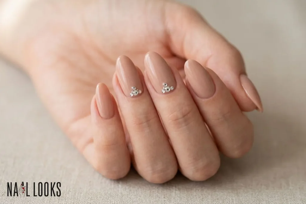 Nude Base with Rhinestones