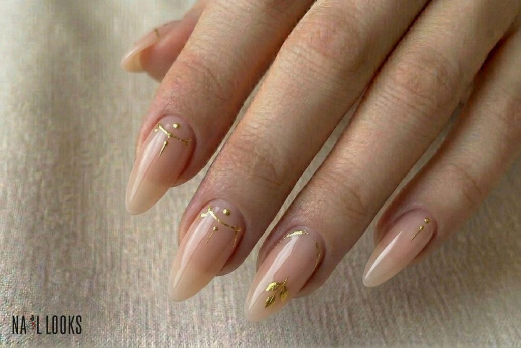 Nude With Gold Details