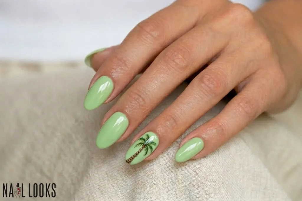 Palm Tree Accent Nail