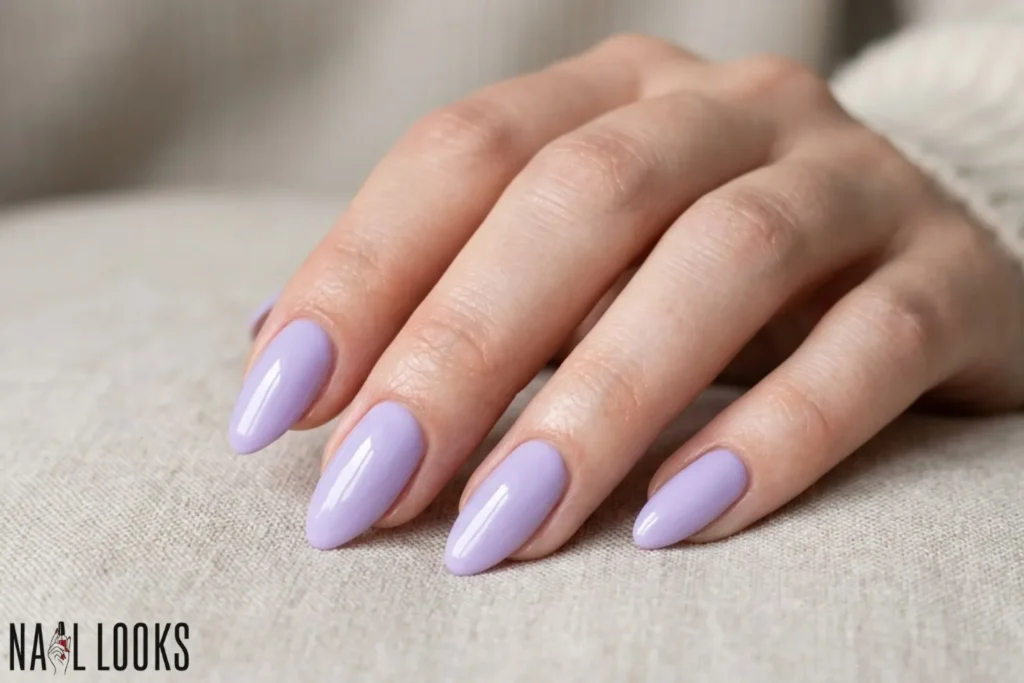 Soft Lavender with a Shiny Finish