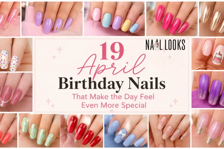 april birthday nails