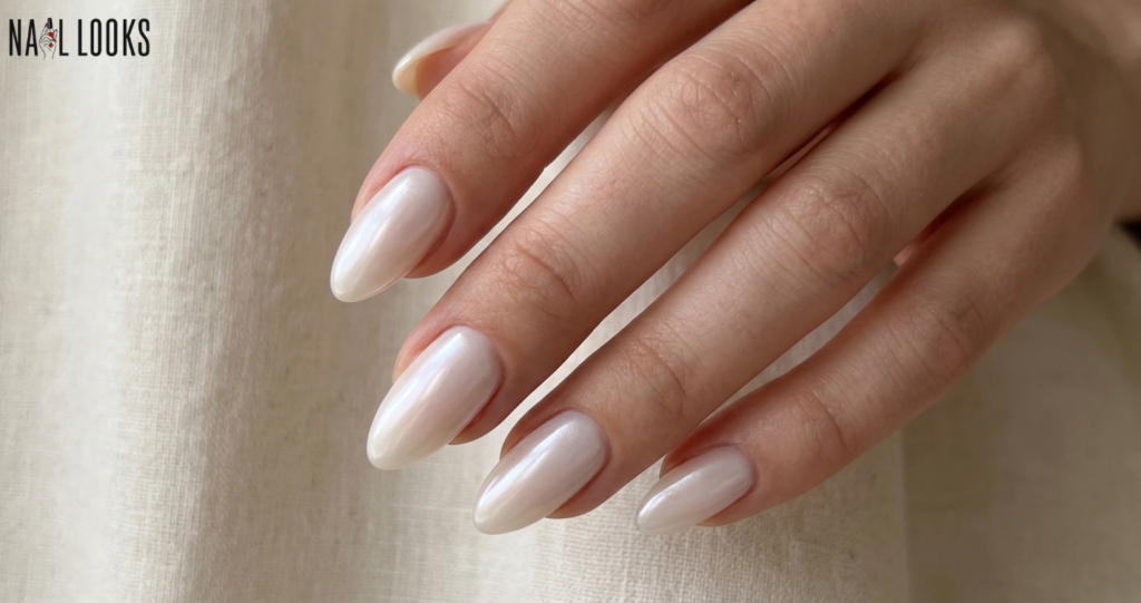 glazed nail design