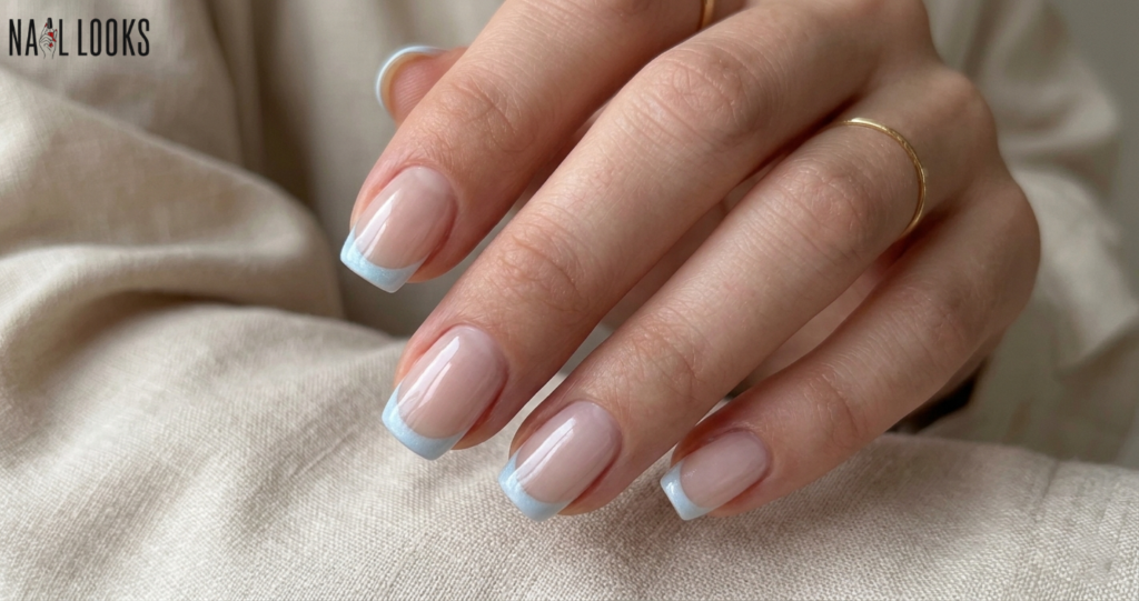 ice blue winter tips