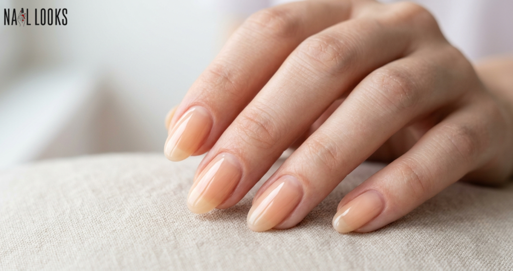 jelly peach nails