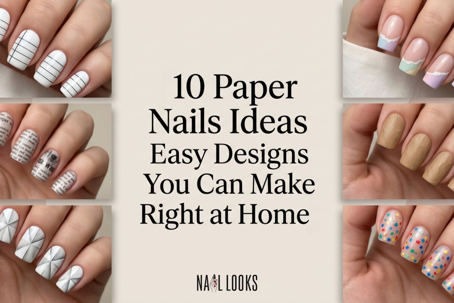 paper nails ideas