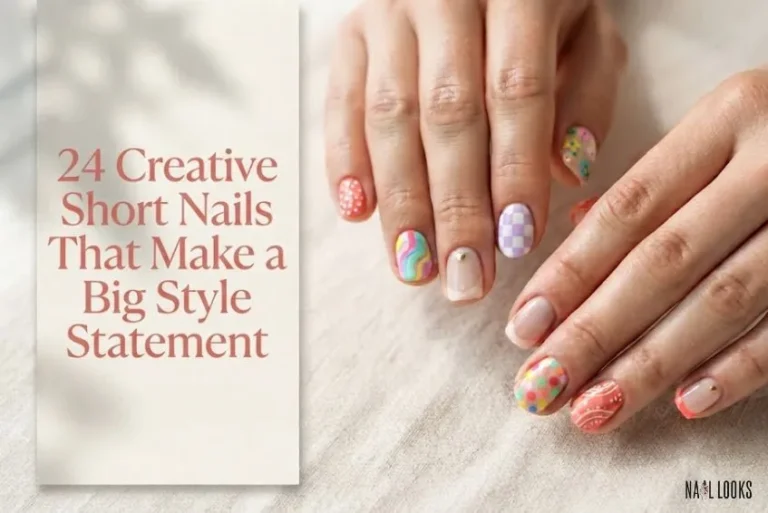 24 creative short nails