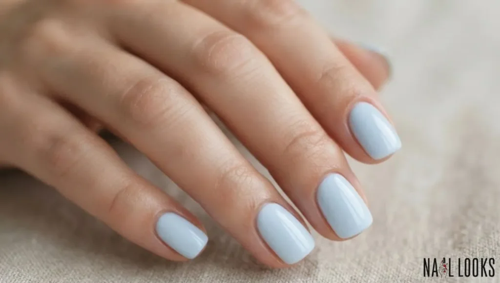 Baby Blue Nails