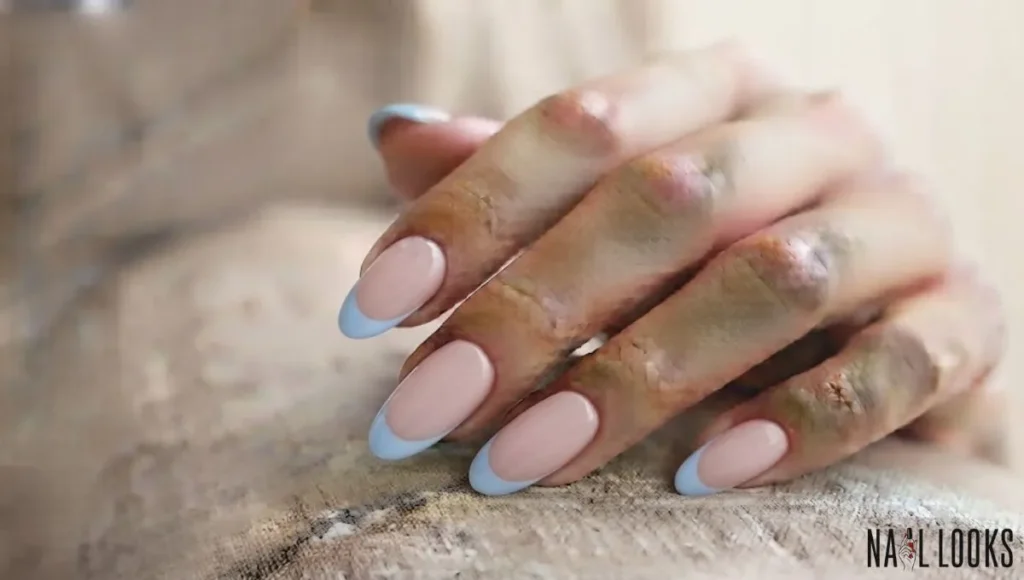 Blue French Tips