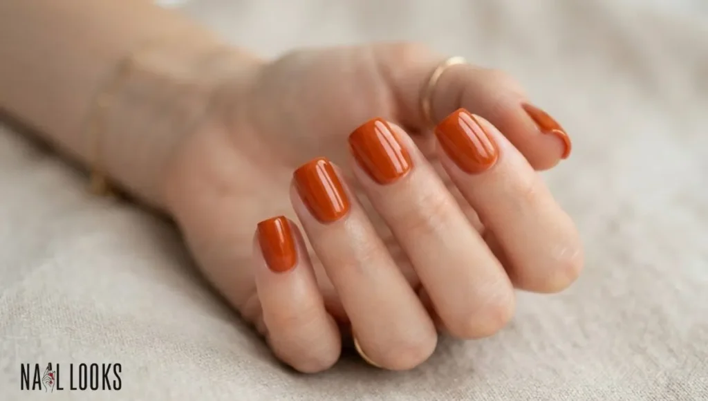 Burnt Orange Nails