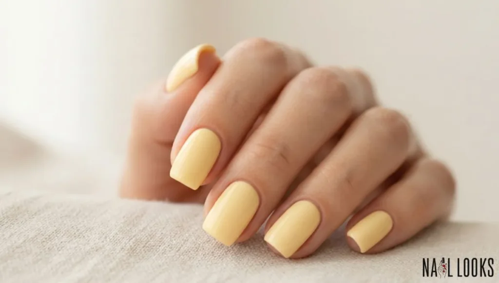 Butter Yellow Nails