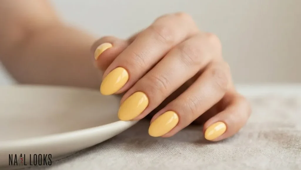 Butter Yellow Nails