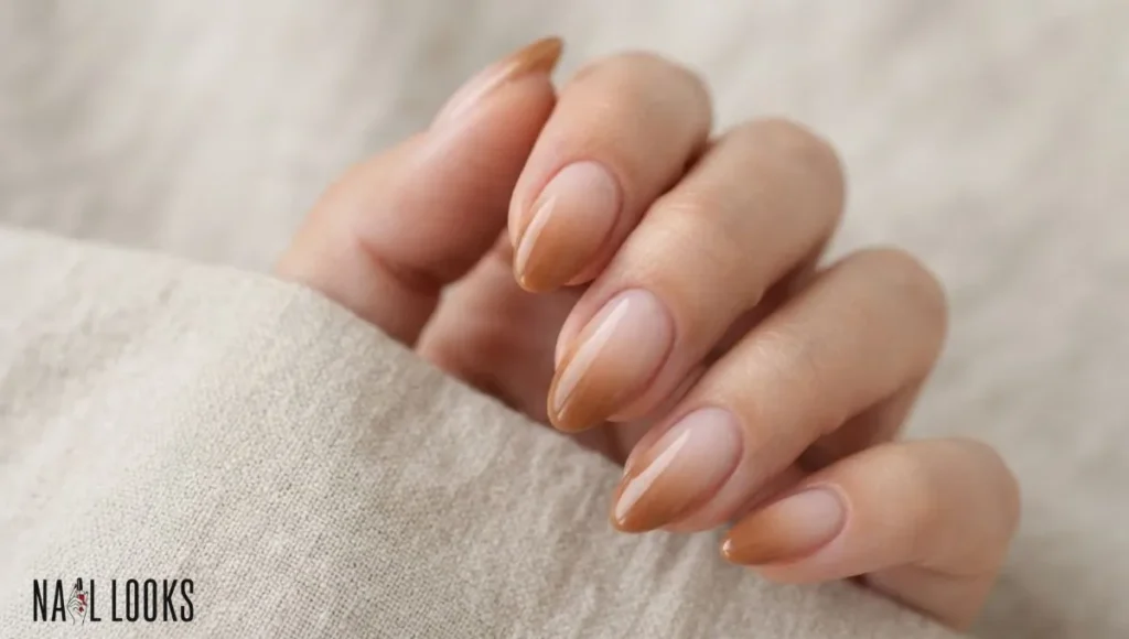 Caramel Ombre Nails