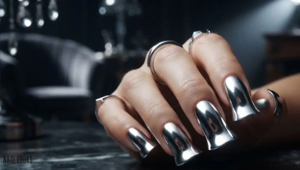 Chrome Duck Nails