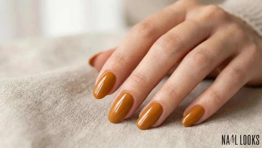 Cinnamon Brown Nails