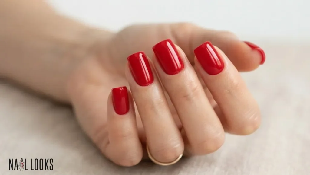 Classic Red Nails