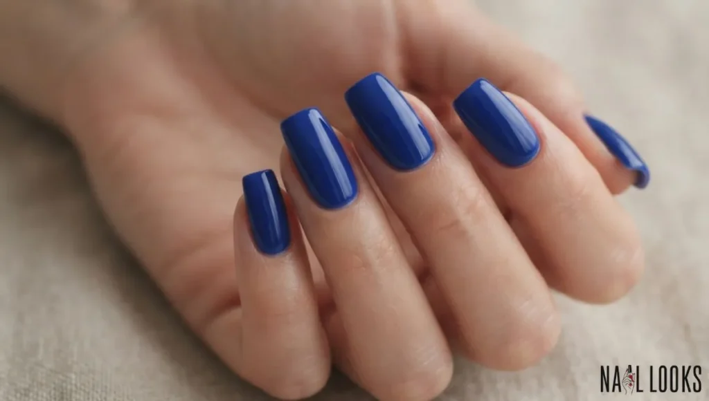 Cobalt Blue Nails