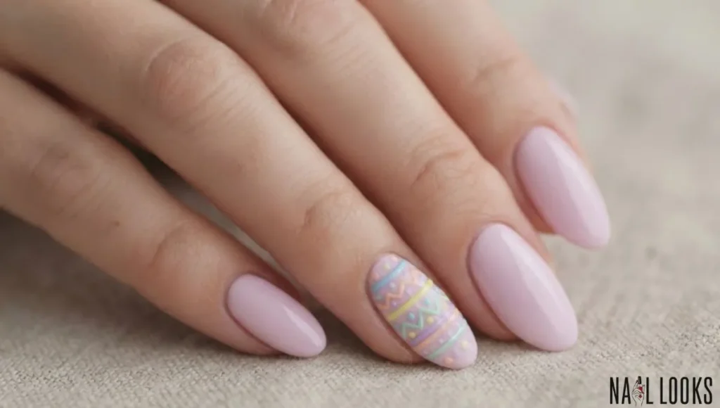 Easter Egg Accent Nail