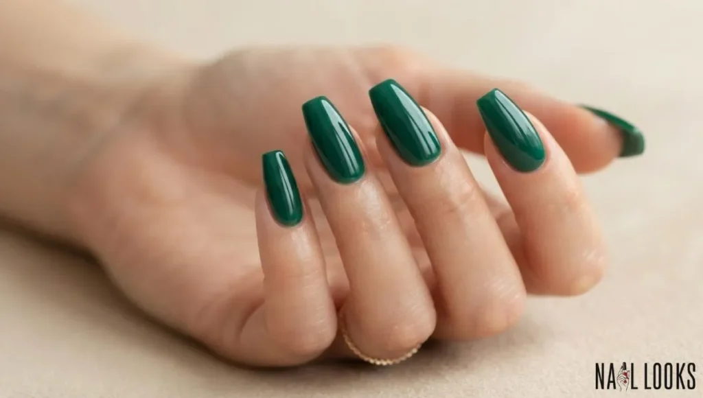 Emerald Green Nails