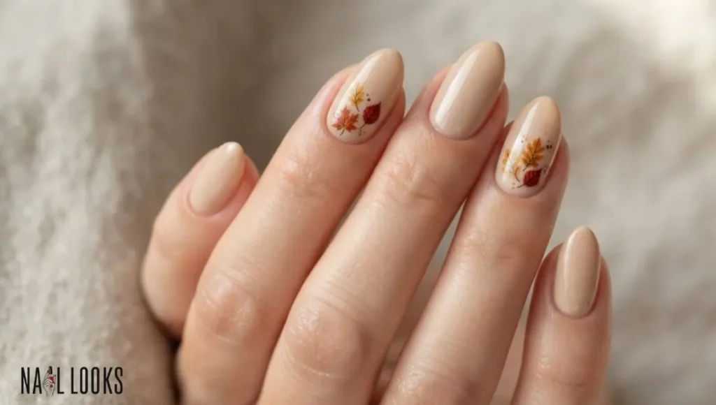 Fall Leaf Nail Art