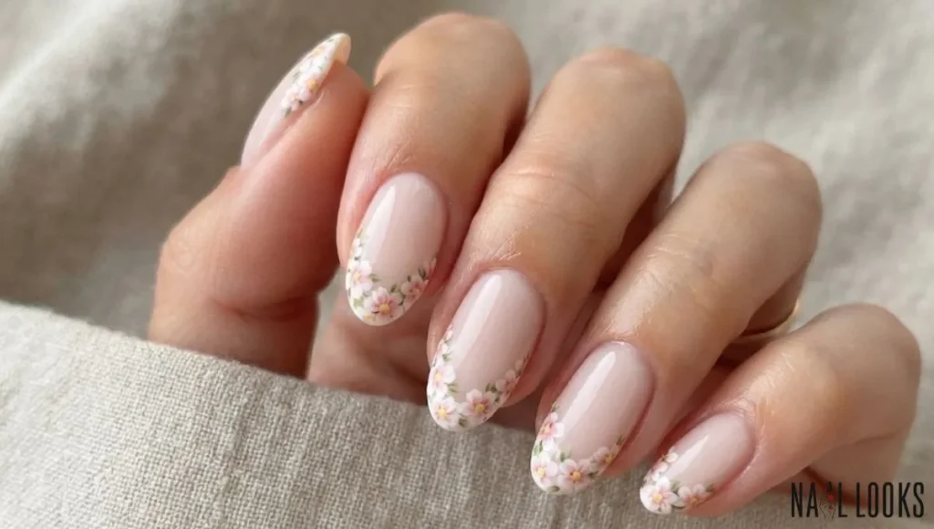 Floral French Tips