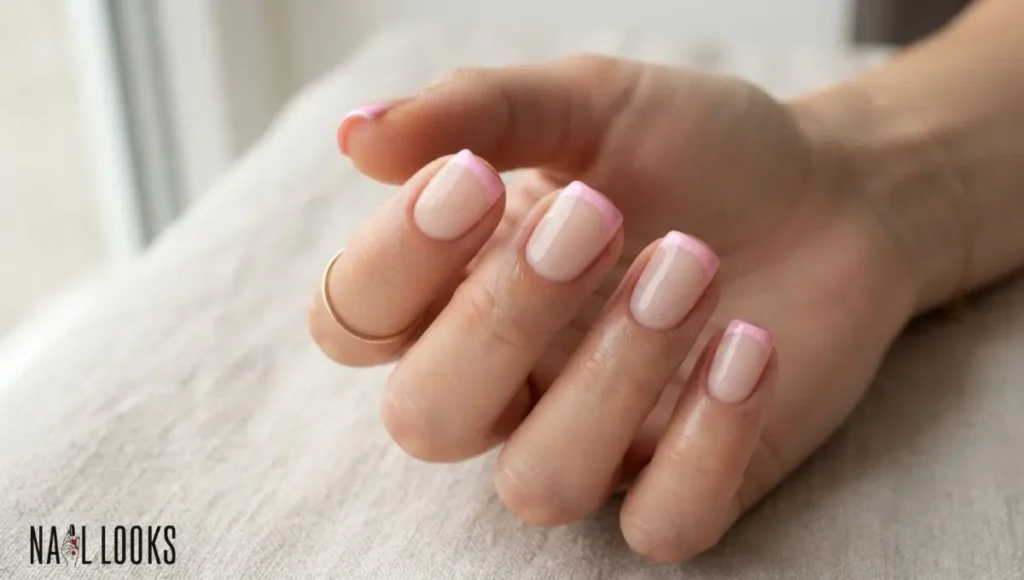  French Tips With a Pink Twist