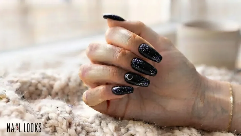 Galaxy Halloween Nails