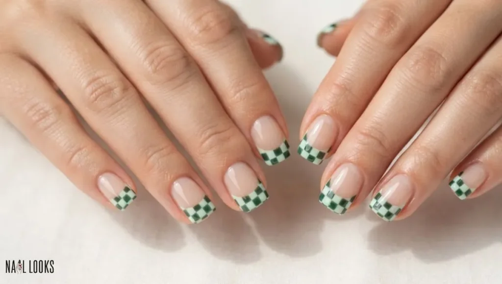 Green Checkered Tips