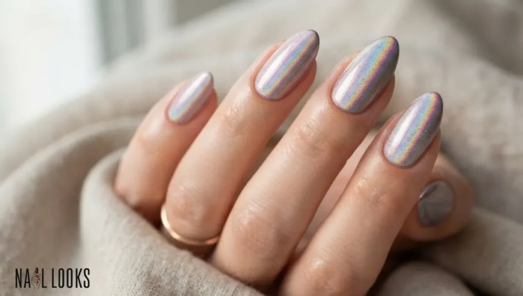 Holographic Rainbow Nails