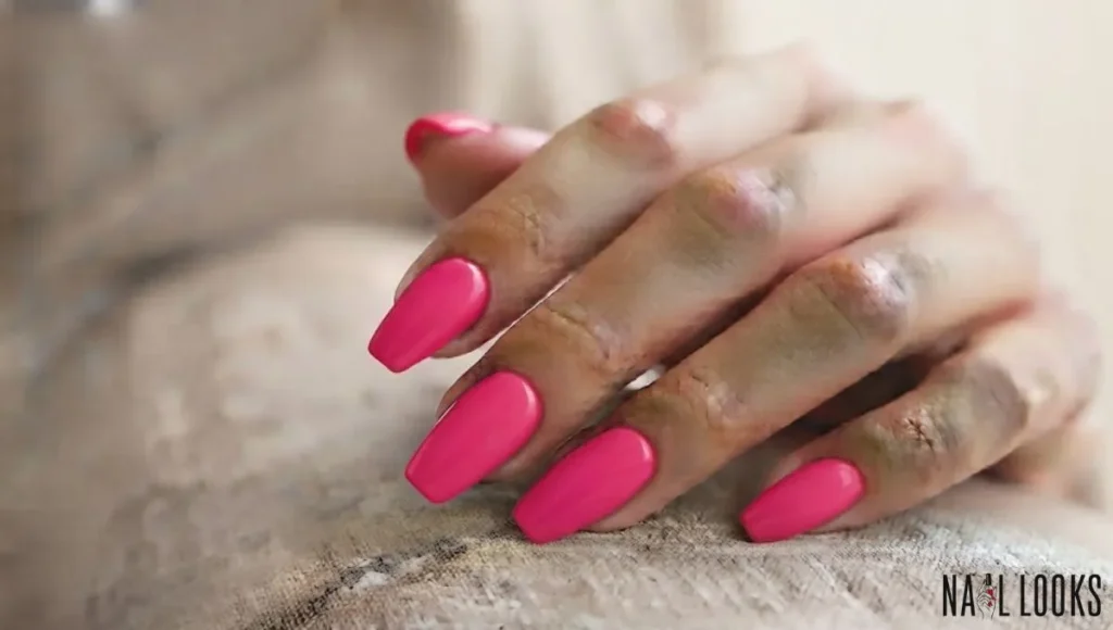 Hot Pink Nails