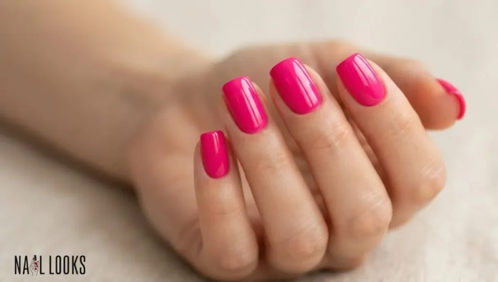 Hot Pink Nails