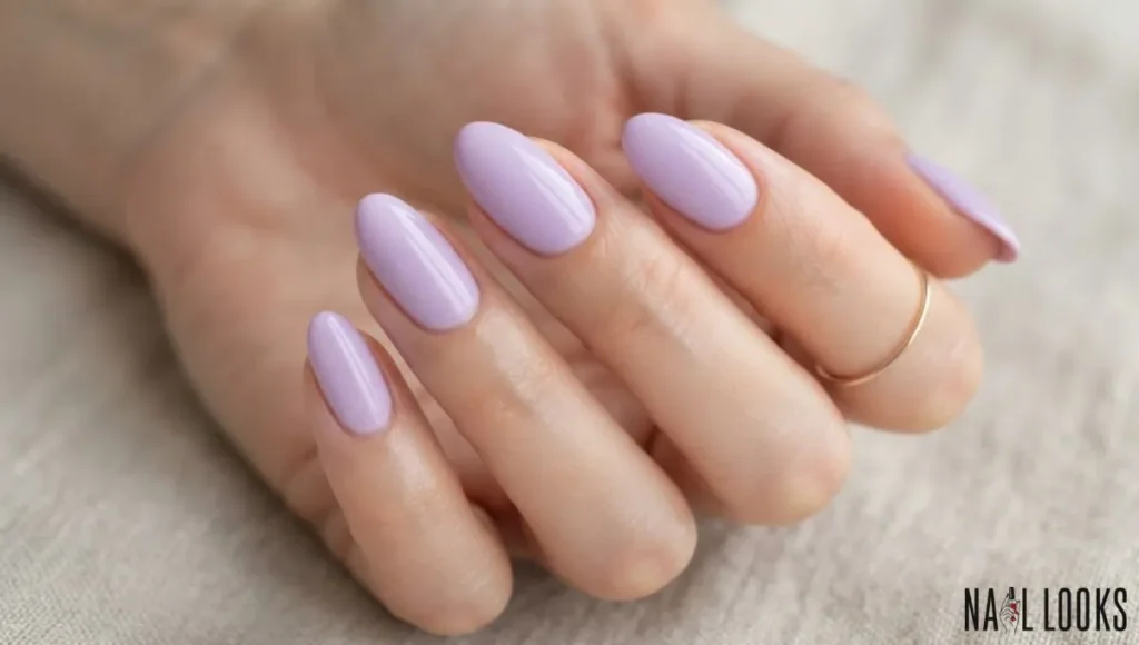 Lavender Gel Nails