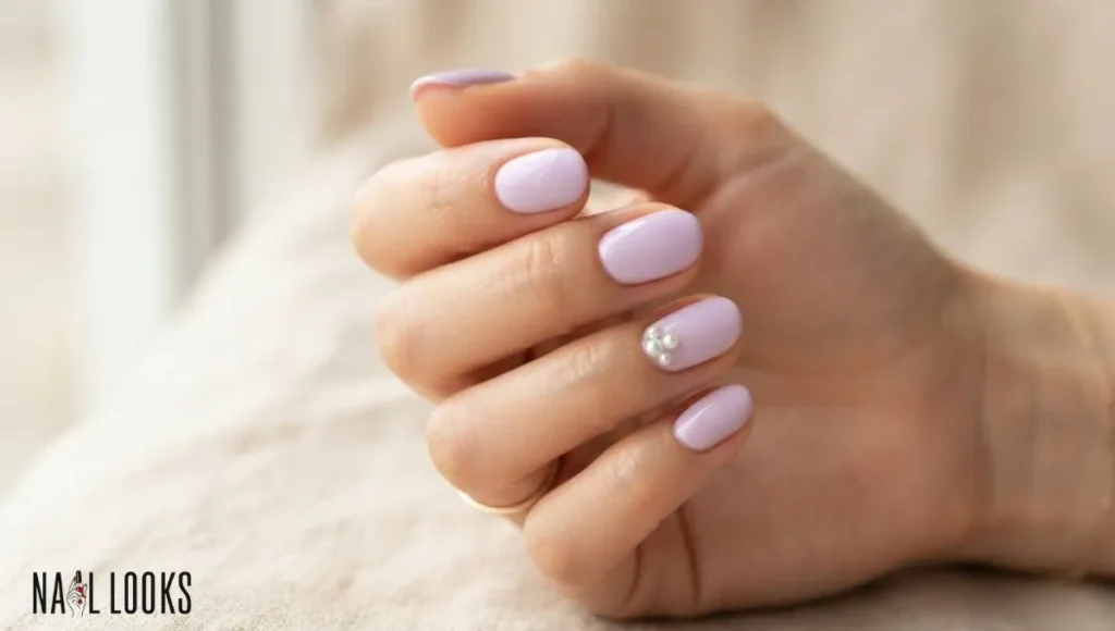 Lavender With Pearl Details