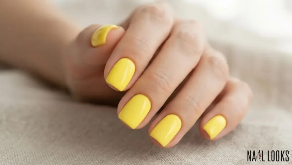 Lemon Yellow Nails