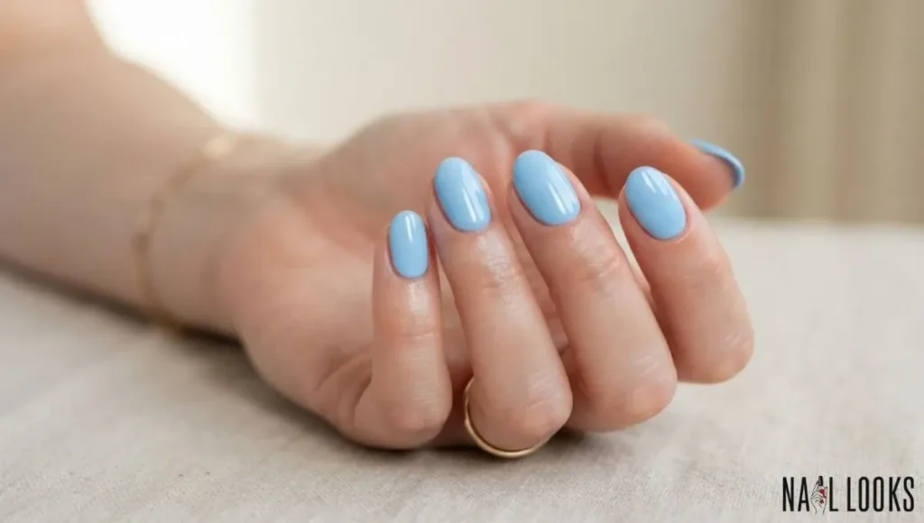 Light Blue Nails