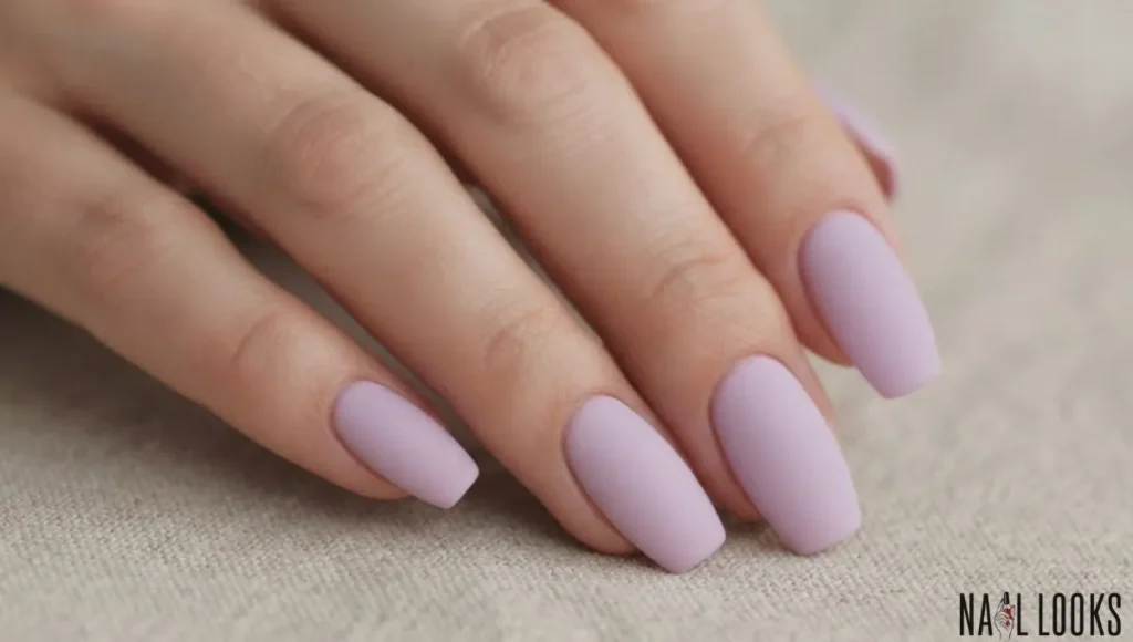 Lilac Matte Nails
