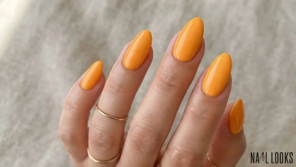 Mango Orange Nails