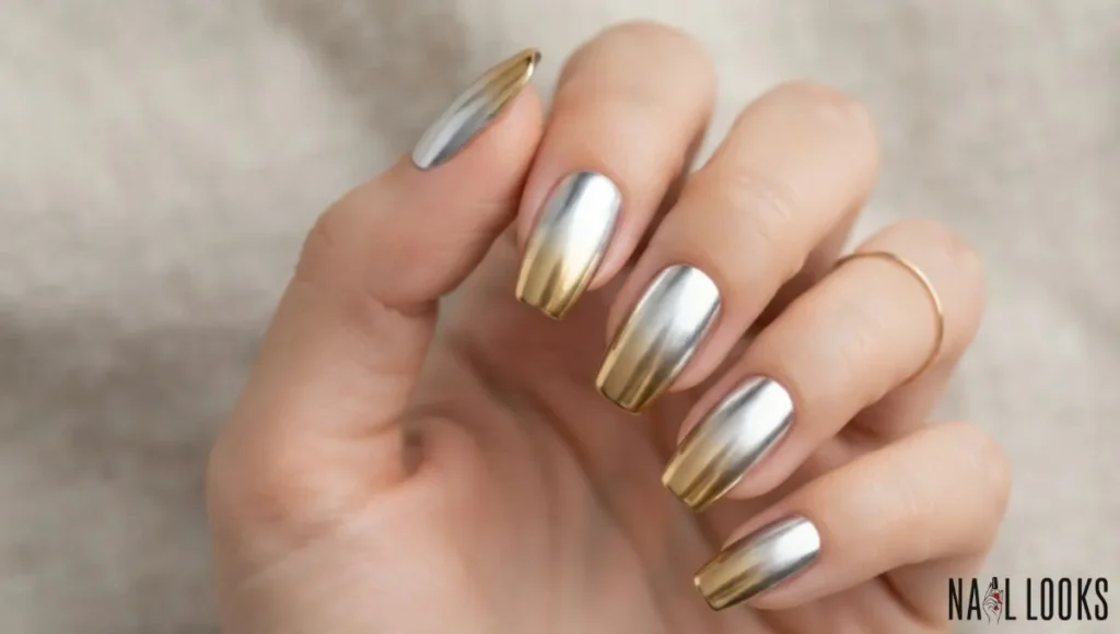 Ombre Chrome Nails