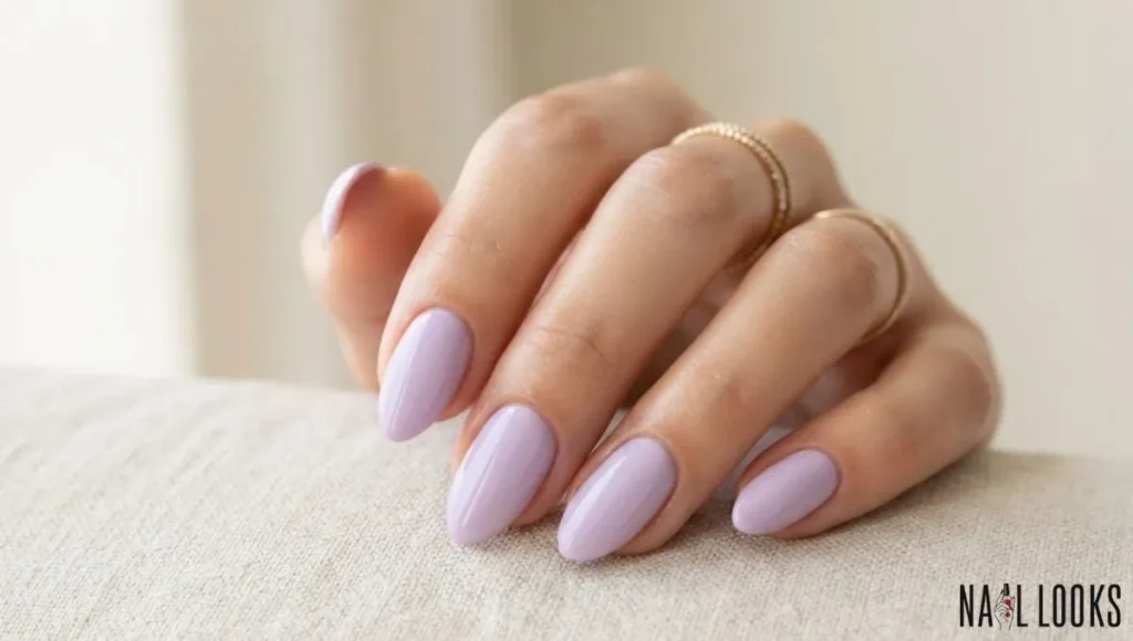 Pastel Purple Nails