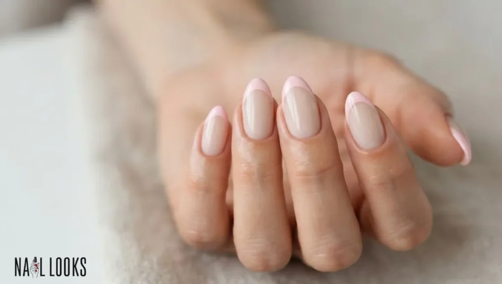 Pink French Tip Nails
