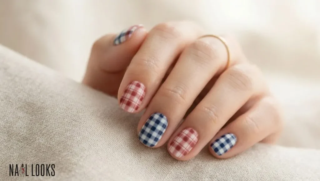 Plaid and Gingham Nails
