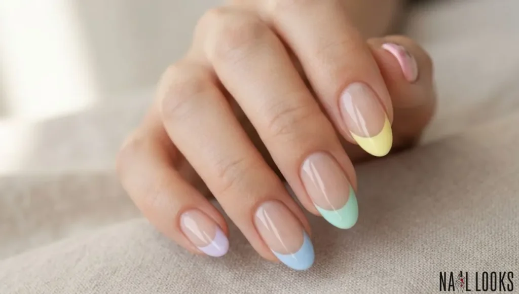 Rainbow Pastel Tips