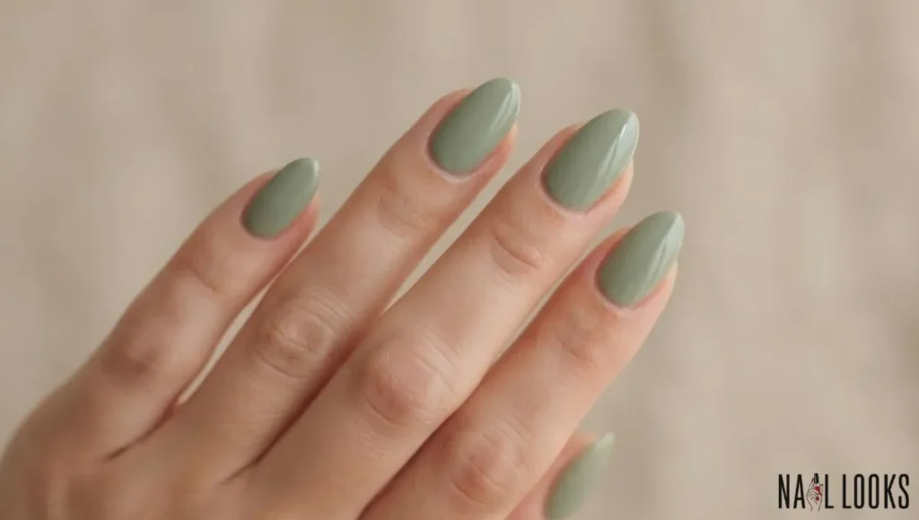 Sage Green Nails