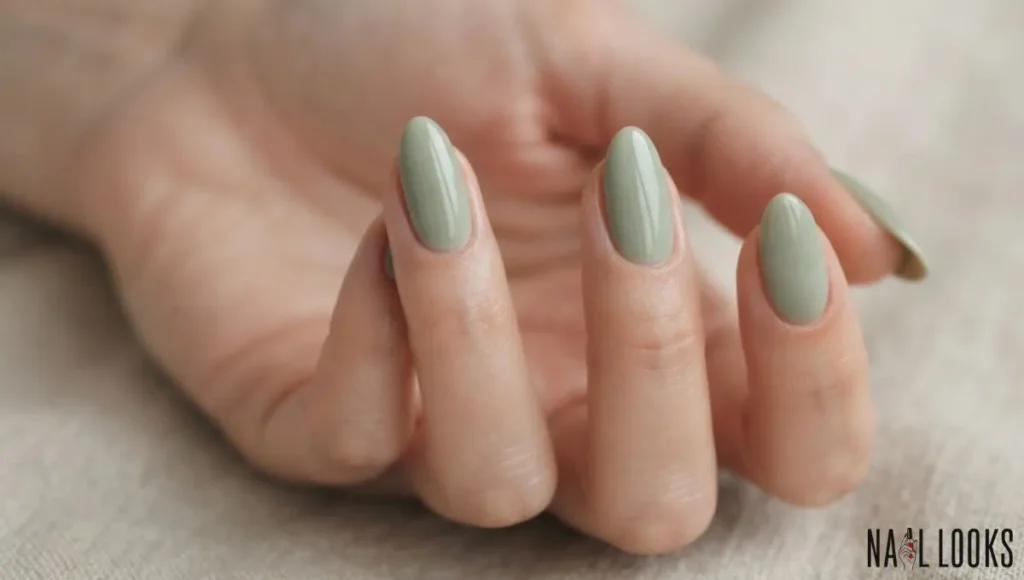 Sage Green Nails