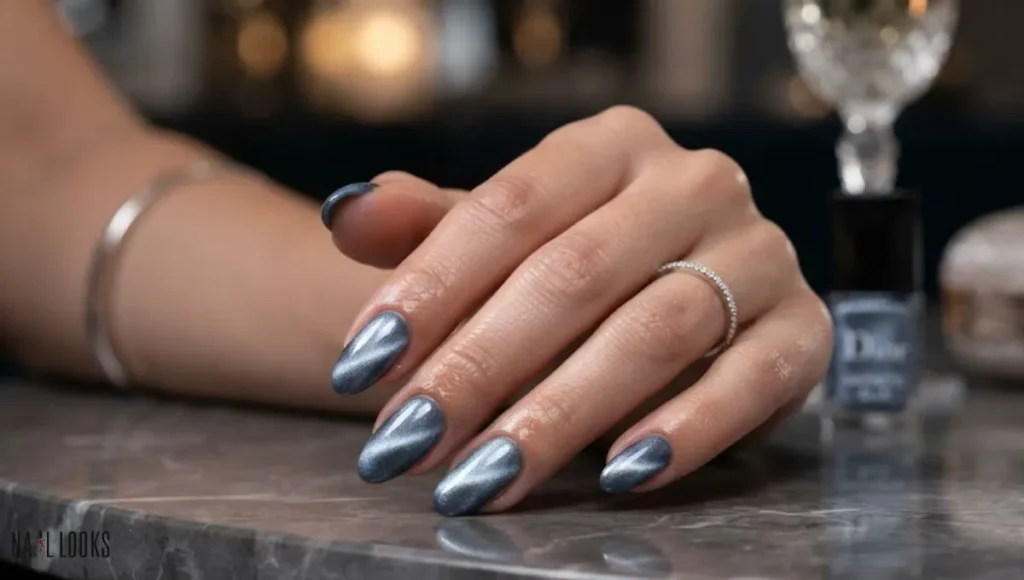 Silver-Blue Cat Eye
